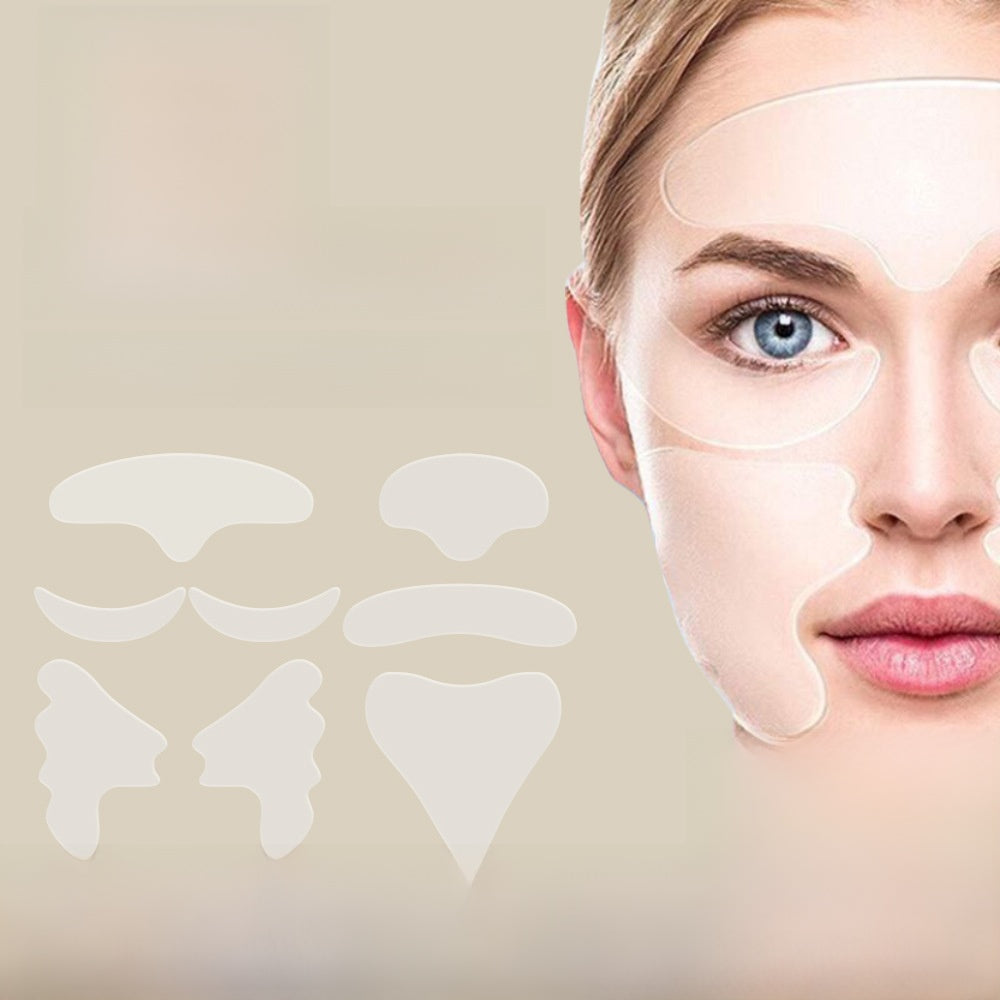 Anti-Wrinkle Silicone Beauty Patches Set for Face and Body